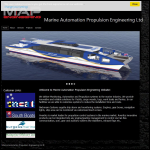 Screen shot of the Marine Automation Propulsion Engineering Ltd website.
