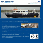 Screen shot of the Blyth Workcats Ltd website.