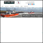 Screen shot of the East Coast Diesel Ltd website.