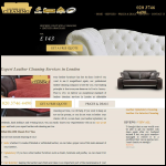 Screen shot of the Leathersofa-cleaning.co.uk website.