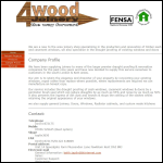 Screen shot of the 4 Wood Joinery website.