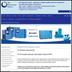 Screen shot of the Air Compressor Centre website.