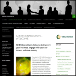 Screen shot of the AMDS Consultants Ltd website.