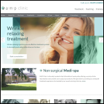 Screen shot of the AMP Clinic website.