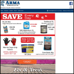 Screen shot of the Arma Products (Devon) website.
