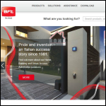 Screen shot of the BFT Automation UK Ltd website.