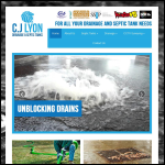 Screen shot of the C J Lyon website.