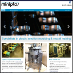 Screen shot of the Mini Plas Ltd website.