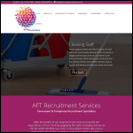 Screen shot of the AFT Recruitment Services website.