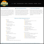Screen shot of the Alisha Services website.