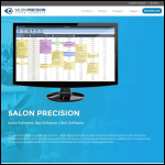 Screen shot of the Salon Precision website.