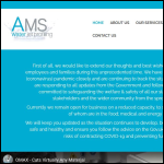 Screen shot of the AMS Waterjet Profiling website.