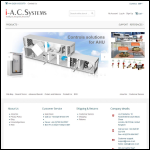 Screen shot of the I-AC Systems website.