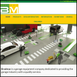 Screen shot of the Bradmac Garage Equipment and Services Ltd website.