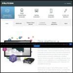 Screen shot of the Fält Communications Ltd website.