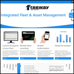Screen shot of the Freeway Fleet Systems website.