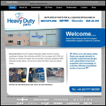 Screen shot of the Heavy Duty Parts Ltd website.