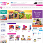 Screen shot of the Retro Sweets website.