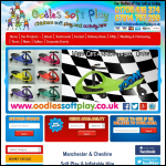 Screen shot of the Oodles Soft Play & Inflatable Hire website.