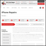 Screen shot of the FlashTech Repair website.