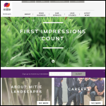 Screen shot of the Mitie Landscapes website.