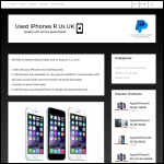 Screen shot of the Used iPhones R Us website.