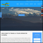Screen shot of the Drift Nepal Expedition website.