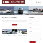 Screen shot of the Smartlinerboats UK website.
