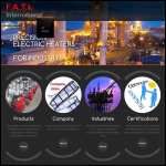 Screen shot of the FATI International Ltd website.