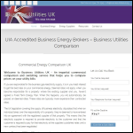 Screen shot of the Business Utilities UK website.