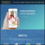 Screen shot of the Araliya Professional Cleaning Ltd website.