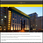 Screen shot of the Canary Riverside Plaza Hotel website.