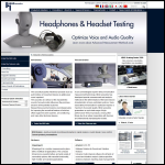 Screen shot of the HEAD Acoustics UK Ltd website.