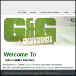 Screen shot of the G&G Garden Services website.