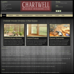 Screen shot of the Chartwell Wooden Windows website.