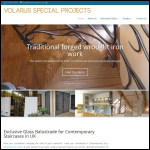 Screen shot of the Volarus Special Projects website.