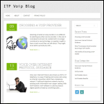 Screen shot of the itp voip blog website.