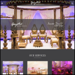 Screen shot of the Gayatri Weddings & Events website.