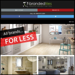 Screen shot of the Branded Tiles website.