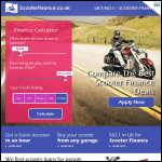 Screen shot of the Scooter Finance Ltd website.