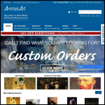 Screen shot of the Avenue Art website.