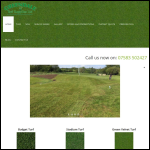 Screen shot of the Greendale Turf Supplies website.