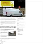 Screen shot of the Affordable Removals Fallowfield website.
