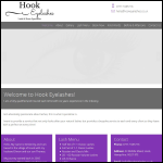 Screen shot of the Hook Eyelashes website.