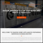 Screen shot of the Rakem Appliances Repair website.
