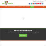 Screen shot of the Pest Protect website.