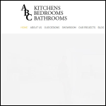 Screen shot of the ABC Kitchens Bedrooms & Bathrooms Ltd website.