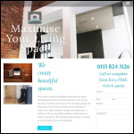 Screen shot of the Loft Conversions Nottingham and Derby website.