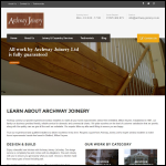 Screen shot of the Archway Joinery website.