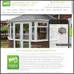 Screen shot of the MY CONSERVATORY ROOF REPLACEMENT LTD website.
